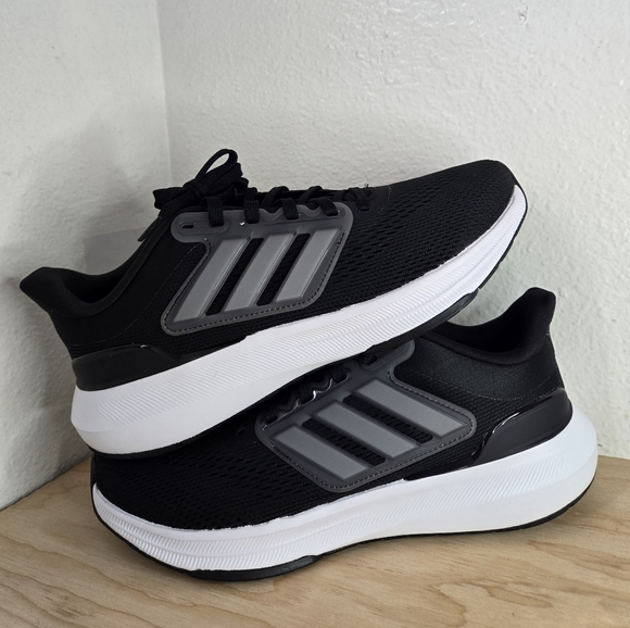 Adidas ULTRABOUNCE Running Men's Shoes Black/White HP5796 - Picture 2 of 12